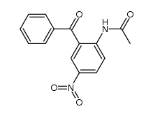 N-(2-Benzoyl-4-nitro-phenyl)-acetamide Structure