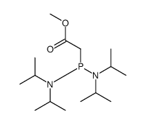 methyl 2-bis[di(propan-2-yl)amino]phosphanylacetate结构式