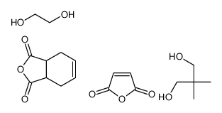 3a,4,7,7a-tetrahydro-2-benzofuran-1,3-dione,2,2-dimethylpropane-1,3-diol,ethane-1,2-diol,furan-2,5-dione结构式