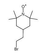 1-oxyl-2,2,6,6-tetramethyl-4-(β-bromoethyl)piperidine结构式