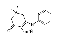 6,6-DIMETHYL-1-PHENYL-6,7-DIHYDRO-1H-INDAZOL-4(5H)-ONE structure