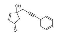 4-hydroxy-4-(3-phenylprop-2-ynyl)cyclopent-2-en-1-one Structure