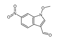1-methoxy-6-nitroindole-3-carbaldehyde结构式