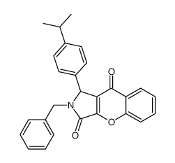 2-benzyl-1-(4-propan-2-ylphenyl)-1H-chromeno[2,3-c]pyrrole-3,9-dione Structure