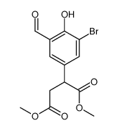 DIMETHYL 2-(3-BROMO-5-FORMYL-4-HYDROXYPHENYL)SUCCINATE picture