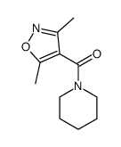 1-(3,5-dimethyl-isoxazole-4-carbonyl)-piperidine结构式