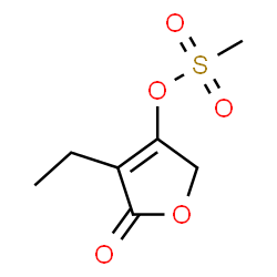 2(5H)-Furanone,3-ethyl-4-[(methylsulfonyl)oxy]-(9CI)结构式