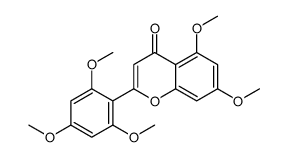 5,7-dimethoxy-2-(2,4,6-trimethoxyphenyl)chromen-4-one结构式
