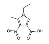 1-ethyl-5-methyl-4-nitropyrazole-3-carboxylic acid Structure