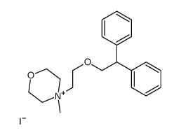4-[2-(2,2-diphenylethoxy)ethyl]-4-methylmorpholin-4-ium,iodide结构式