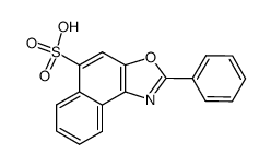 2-phenyl-naphtho[1,2-d]oxazole-5-sulfonic acid Structure