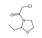 Oxazolidine, 3-(chloroacetyl)-2-ethyl- (9CI)结构式