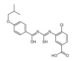 4-CHLORO-3-[[[[4-(2-METHYLPROPOXY)BENZOYL]AMINO]THIOXOMETHYL]AMINO]-BENZOIC ACID picture