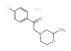 Ethanone,1-(4-chlorophenyl)-2-(2-methyl-4-morpholinyl)-, hydrochloride (1:1)结构式