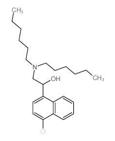 1-Naphthalenemethanol,4-chloro-a-[(dihexylamino)methyl]-结构式