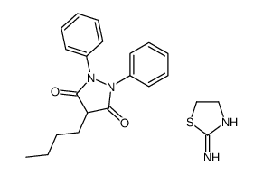 4-butyl-1,2-diphenylpyrazolidine-3,5-dione, compound with 4,5-dihydrothiazol-2-amine (1:1) picture