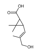 (1S)-3-[(E)-3-hydroxy-2-methylprop-1-enyl]-2,2-dimethylcyclopropane-1-carboxylic acid Structure