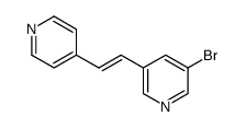 3-Bromo-5-(2-pyridin-4-yl-vinyl)-pyridine Structure