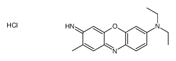 3-amino-7-(diethylamino)-2-methylphenoxazin-5-ium chloride Structure