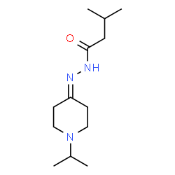Butanoic acid, 3-methyl-, [1-(1-methylethyl)-4-piperidinylidene]hydrazide (9CI)结构式