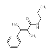 (E)-2-methyl-3-phenyl-N-propyl-but-2-enamide Structure