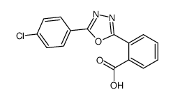 2-[5-(4-chlorophenyl)-1,3,4-oxadiazol-2-yl]benzoic acid Structure