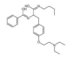 N-[1-(butylamino)-3-[4-[2-(diethylamino)ethoxy]phenyl]-1-oxopropan-2-yl]benzamide Structure