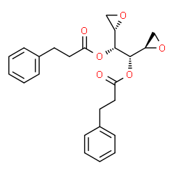Galactitol, 1,2:5,6-dianhydro-, bis(benzenepropionate)结构式