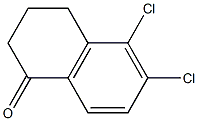 5,6-DICHLORO-2,3,4-TRIHYDRONAPHTHALEN-1-ONE结构式