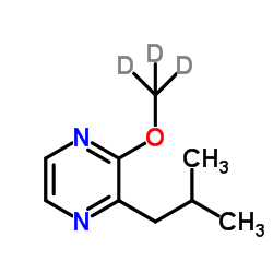 2-异丁基-3-甲氧基吡嗪-d3结构式