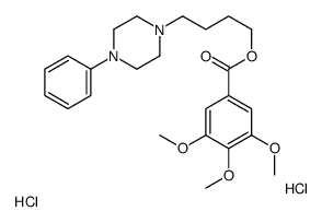 4-(4-phenylpiperazin-1-yl)butyl 3,4,5-trimethoxybenzoate,dihydrochloride Structure