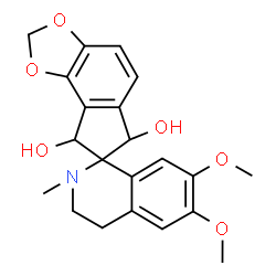 (6S,7R)-3',4',6,8-Tetrahydro-6',7'-dimethoxy-2'-methylspiro[7H-indeno[4,5-d]-1,3-dioxole-7,1'(2'H)-isoquinoline]-6α,8α-diol Structure
