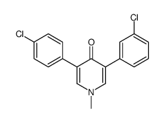 3-(3-chlorophenyl)-5-(4-chlorophenyl)-1-methylpyridin-4-one Structure