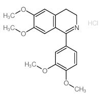 1-(3,4-dimethoxyphenyl)-6,7-dimethoxy-3,4-dihydroisoquinoline结构式