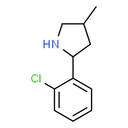 Pyrrolidine, 2-(2-chlorophenyl)-4-methyl- (9CI)结构式