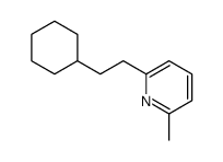 2-(2-cyclohexylethyl)-6-methylpyridine Structure