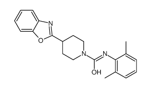 1-Piperidinecarboxamide,4-(2-benzoxazolyl)-N-(2,6-dimethylphenyl)-(9CI) Structure