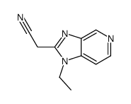 2-(1-ethylimidazo[4,5-c]pyridin-2-yl)acetonitrile Structure