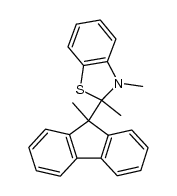 2,3-dimethyl-2-(9-methylfluoren-9-yl)-benzothiazoline结构式