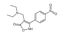 4-(diethylaminomethyl)-3-(4-nitrophenyl)-2H-1,2-oxazol-5-one结构式