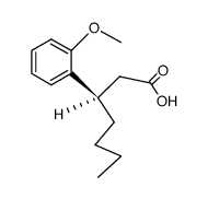 (R)-(-)-3-(o-Anisyl)heptansaeure结构式