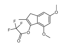 (5,7-dimethoxy-2-methyl-3H-inden-1-yl) 2,2,2-trifluoroacetate结构式