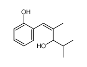 2-(3-hydroxy-2,4-dimethylpent-1-enyl)phenol结构式