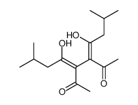 3,4-bis(1-hydroxy-3-methylbutylidene)hexane-2,5-dione Structure