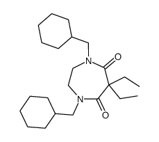 1,4-Bis-cyclohexylmethyl-6,6-diethyl-[1,4]diazepane-5,7-dione Structure