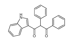 1-(1H-indol-3-yl)-2,3-diphenylpropane-1,3-dione Structure