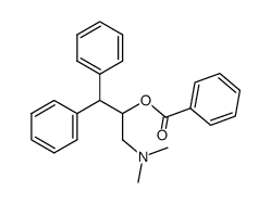 2-Benzoyloxy-3-dimethylamino-1,1-diphenyl-propane结构式