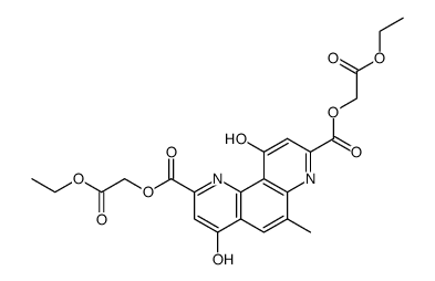 6-methyl-4,10-dioxo-1,4,7,10-tetrahydro-[1,7]phenanthroline-2,8-dicarboxylic acid bis-ethoxycarbonylmethyl ester Structure