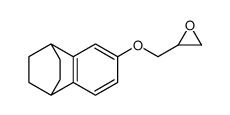 2-(1,8,9,10,11,12-hexahydrotricyclo[6.2.2.02,7]dodeca-3,9-dien-4-yloxymethyl)oxirane结构式