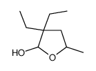 3,3-diethyl-5-methyloxolan-2-ol结构式